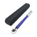 MichaelPro 3/8 Inch Drive Click Torque Wrench, 10–80 ft-lb - Blue/Silver - Like New