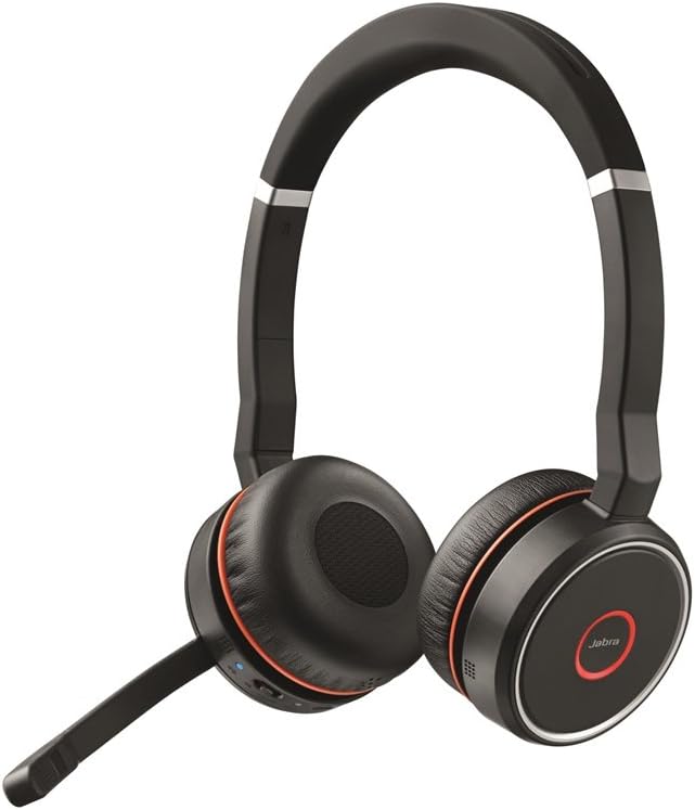 Jabra Evolve 75 UC Wireless Bluetooth 100-98510000-02 - Black - Like New