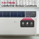 LG 8,500 BTU DUAL INVERTER 115V SMART ELECTRONIC WAC W/REMOTE - WHITE - Like New