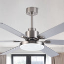 PARROT UNCLE F8253110V 60 INCH LARGE CEILING FAN- SILVER - Like New