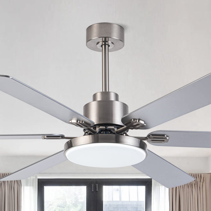 PARROT UNCLE F8253110V 60 INCH LARGE CEILING FAN- SILVER - Like New