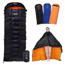 OMVMO Down Sleeping Bag Lightweight 4 Season, Left-Zipper Regular - Black - Like New