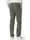 AMAZON ESSENTIALS MEN'S STRAIGHT-FIT WRINKLE-RESISTANT PANT 42W X 28L - OLIVE - Brand New