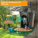 LOLlyes AI Smart Bird Feeder Camera 64G Card 1080P HD Identify Species - Camo - Like New