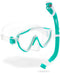 CRESSI TINETTO & IGUANA DRY, KIDS SNORKELING COMBO - AUQA GREEN/WHITE - Like New