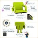 ALPCOUR RECLINING STADIUM SEAT – WIDE BLEACHER CHAIR – 21" WIDE - LIME - Brand New