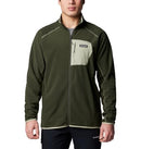 Columbia Men's Outdoor Tracks Full Zip II, Greenscape/Safari, Large - Like New