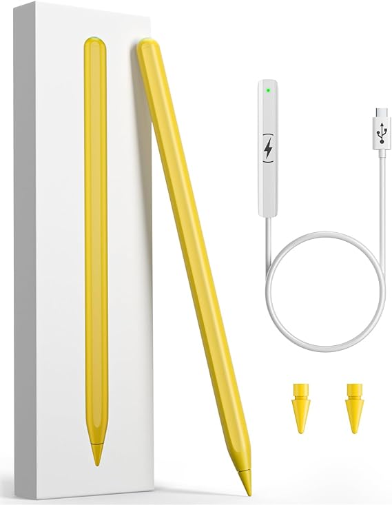 MINIBESKY iPad Pencil 2nd Generation Magnetic Wireless Charging - Yellow Like New