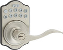 Amazon Basics Electronic Keypad Entry Lever Door Lock, PTQ0S00 - SATIN NICKEL Like New