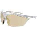 NIKE VAPORWING M SUNGLASSES - MATTE WHITE FRAME, SPEED TINT WITH UML GOLD LENSES - Like New