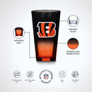 The Memory Company Officially Licensed 2-Pack Ombre Pint Glasses, Bengals - Like New