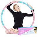 Weighted Hoop, Upgrade Stainless Steel Core with Soft Thicker Foam Workout (D) - Brand New