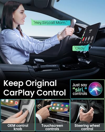 SMQMAW WIRELESS CARPLAY ADAPTER, USB-C AND USB-A - BLACK - Like New