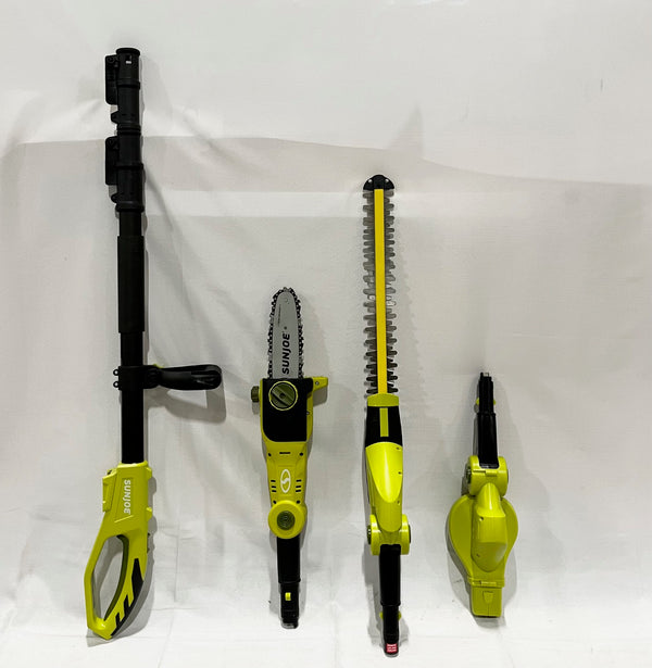 Sun Joe GTS4001C Garden Tool System (Hedge Trimmer, Pole Saw, Leaf Blower) Like New