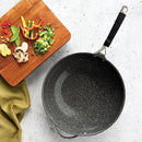 NORDIC WARE VERDE CERAMIC NONSTICK 12 INCH WOK 13853AMZM - BLACK - Like New