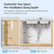 TISTAYA PULL-OUT UNDER KITCHEN SINK ORGANIZER, HEIGHT ADJUSTABLE, WHITE - Like New
