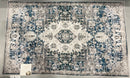 KATHY IRELAND 27" X 45" INCHES FLANNEL WASHABLE RUG LATEX BACK - BLUE HERITAGE - Brand New