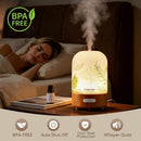 FASHOME ESSENTIAL OIL DIFFUSER HAND BLOWN GLASS 100ML ULTRASONIC HEA01A - GREEN - Like New