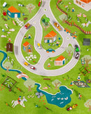 IVI Farm Soft Thick Nursery 3D Play Mat Rug Non-Toxic Hypo-Allergenic - Brand New