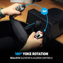 HONEYCOMB AERONAUTICAL ALPHA LITE COMPACT YOKE FOR FLIGHT SIMULATION - BLACK - Like New