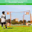 GOSPORTS STRIKENET SOCCER TRAINING GOAL 12X8 SHOOTING NET - ORANGE - Like New