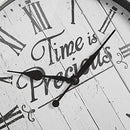 Streamline VIP White Farmhouse Clock 19" Inch Time is Precious Shiplap Wall - Brand New