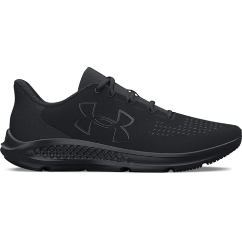 UNDER ARMOUR MEN'S CHARGED PURSUIT 3 BIG LOGO RUNNING SHOE SIZE: MEN 12 BLACK - Like New