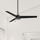 Hunter Cassius Indoor Outdoor Ceiling Fan Pull Chain Control 52" - MATTE BLACK - Like New