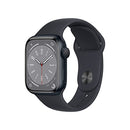 Apple Watch Series 8 GPS 41mm Aluminum Case - M/L - MNU83LL/A - Midnight - Like New