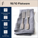 FORTESSA ASHTON 18/10 STAINLESS STEEL FLATWARE 5 PIECE ANTIQUED - SILVER - Like New