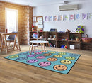 Flagship Carpets Smiley Seating (Seats 20) Classroom Area Rug or Educational - Like New