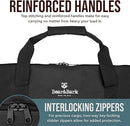 BEAR & BARK LARGE DUFFLE BAG 32”X18” 133.4L CANVAS MILITARY ARMY CARGO - BLACK - Like New