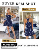 AVIDLOVE SLEEPWEAR TANK NIGHTGOWN CHEMISE MOON PRINT - LARGE - Like New