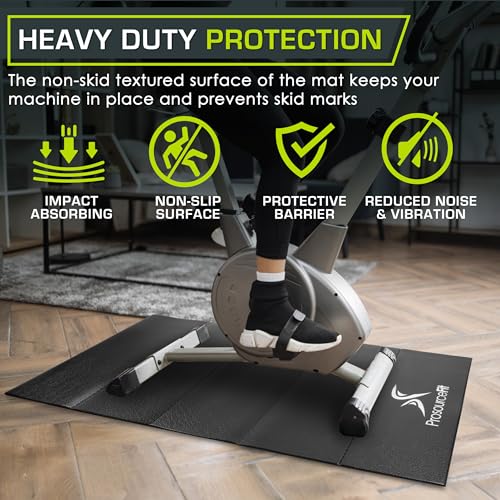 PROSOURCEFIT TREADMILL & EXERCISE EQUIPMENT MATS, FOLDING BLACK - Like New