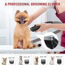 DOGCARE 6-in-1 Dog Modern Grooming Kit Cat & Dog Clippers Vacuum - Red/Black Like New