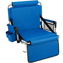 ALPCOUR BLEACHER SEAT BACKREST PREMIUM STADIUM CUSHIONED FOLDABLE - ROYAL BLUE - Like New