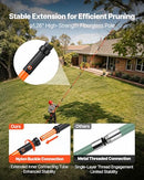 VEVOR MANUAL POLE SAW, 7.3-27 FT EXTENDABLE TREE PRUNER GZJDJZ-8M8 - ORANGE - Like New