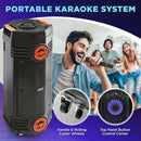 Pyle Portable Bluetooth PA Speaker 300W Dual 6.5” PPHP2694B - BLACK/ORANGE Like New