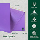 LEVEL ONE JADEYOGA LEVEL ONE YOGA MAT - 4MM - CLASSIC PURPLE - Like New