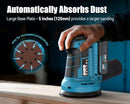 TILSWALL CORDLESS ORBITAL SANDER 5" ELECTRIC PALM HAND TOOL 20V - BLACK BLUE - Like New
