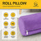 ALLSETT HEALTH CERVICAL NECK ROLL MEMORY FOAM PILLOW | ASHO816PB - PURPLE - Like New