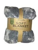Berkshire Life EcoSoft Queen Blanket - Gray - Brand New