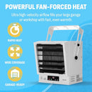 NEWAIR HARDWIRED ELECTRIC GARAGE HEATER 240 V - WHITE - Like New