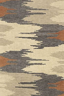 FINOREN Minimalist Area Rug,Ripple Line Soft Non-Slip Rug 4x6 Feet -Beige Gray - Brand New