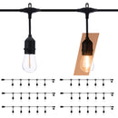 LANDIA HOME (2X48FT) LED HD STRING LIGHT 30 HANGING SOCKETS 32 LED BULBS - BLACK - Like New