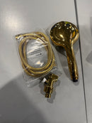 SPARKPOD 10-FUNCTION HANDHELD SHOWER HEAD - EGYPTIAN GOLD - Like New