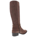 Material Girl Womens Damien Closed Toe Knee High Fashion Boots, Cognac, Size 7.5 - Like New