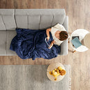 DEGREES COMFORT WEIGHTED BLANKET KIDS - 6 LB KIDS WEIGHTED THROW, COVER, NAVY - Like New