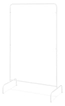 WHITMOR FREESTANDING GARMENT RACK 6023-1168-WHITE - WHITE - Like New