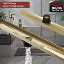 MUSCHBATH Linear Shower Drain, 28 inch Brushed Gold - Like New